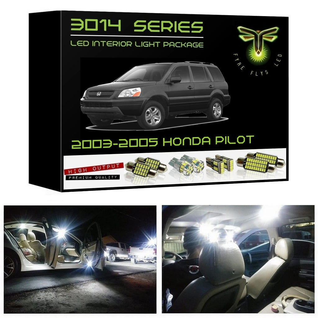 2003-2005 Honda Pilot Super Bright 3014 Series LED interior light kit
