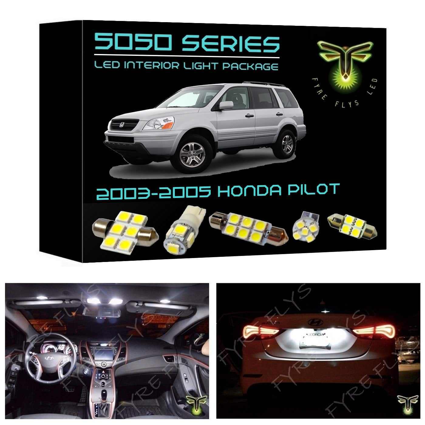 2003-2005 Honda Pilot LED interior light kit 5050 Series