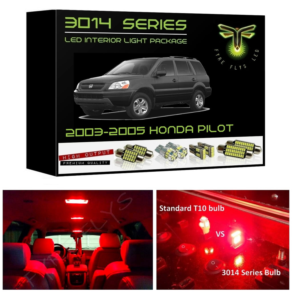 2003-2005 Honda Pilot Super Bright 3014 Series LED interior light kit