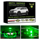 2019-2025 Honda Passport Super Bright 3014 Series LED interior light kit