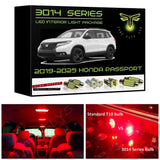 2019-2025 Honda Passport Super Bright 3014 Series LED interior light kit