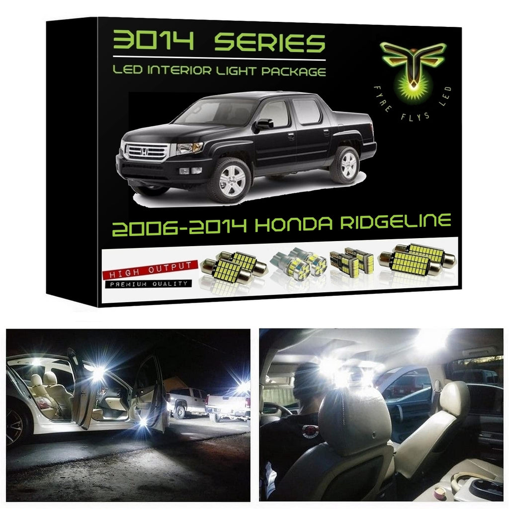 2006-2014 Honda Ridgeline Super Bright 3014 Series LED interior light kit