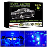 2006-2014 Honda Ridgeline Super Bright 3014 Series LED interior light kit