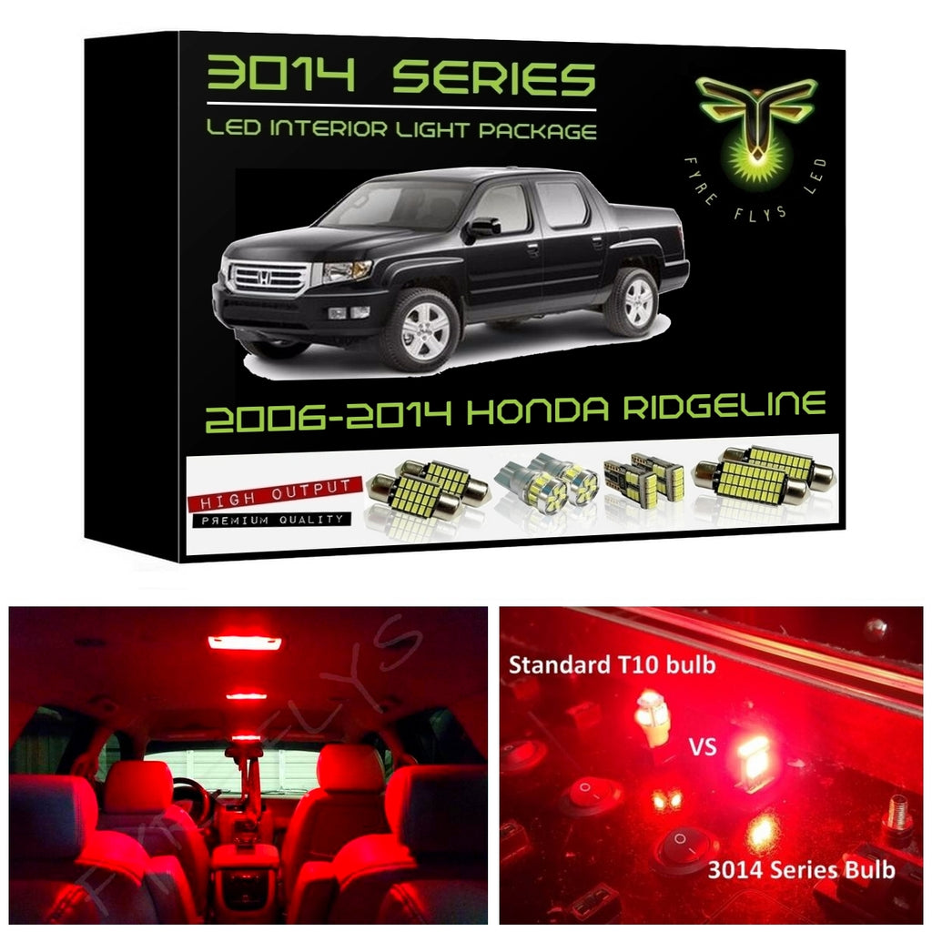 2006-2014 Honda Ridgeline Super Bright 3014 Series LED interior light kit