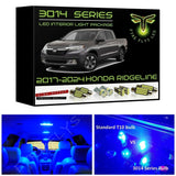 2017-2024 Honda Ridgeline Super bright 3014 Series LED interior light kit