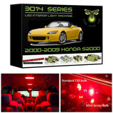 2000-2009 Honda S2000 S2K Super Bright 3014 Series LED interior light kit