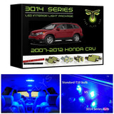 2007-2012 Honda CR-V Super Bright 3014 Series LED interior light kit