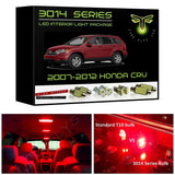 2007-2012 Honda CR-V Super Bright 3014 Series LED interior light kit