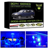 2002-2006 Honda CR-V Super Bright 3014 Series LED interior light kit