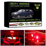 2002-2006 Honda CR-V Super Bright 3014 Series LED interior light kit