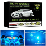 2011-2012 Honda CR-Z Super Bright 3014 Series LED interior light kit