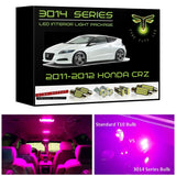 2011-2012 Honda CR-Z Super Bright 3014 Series LED interior light kit