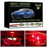 2013-2016 Honda CR-Z Super Bright 3014 Series LED interior light kit