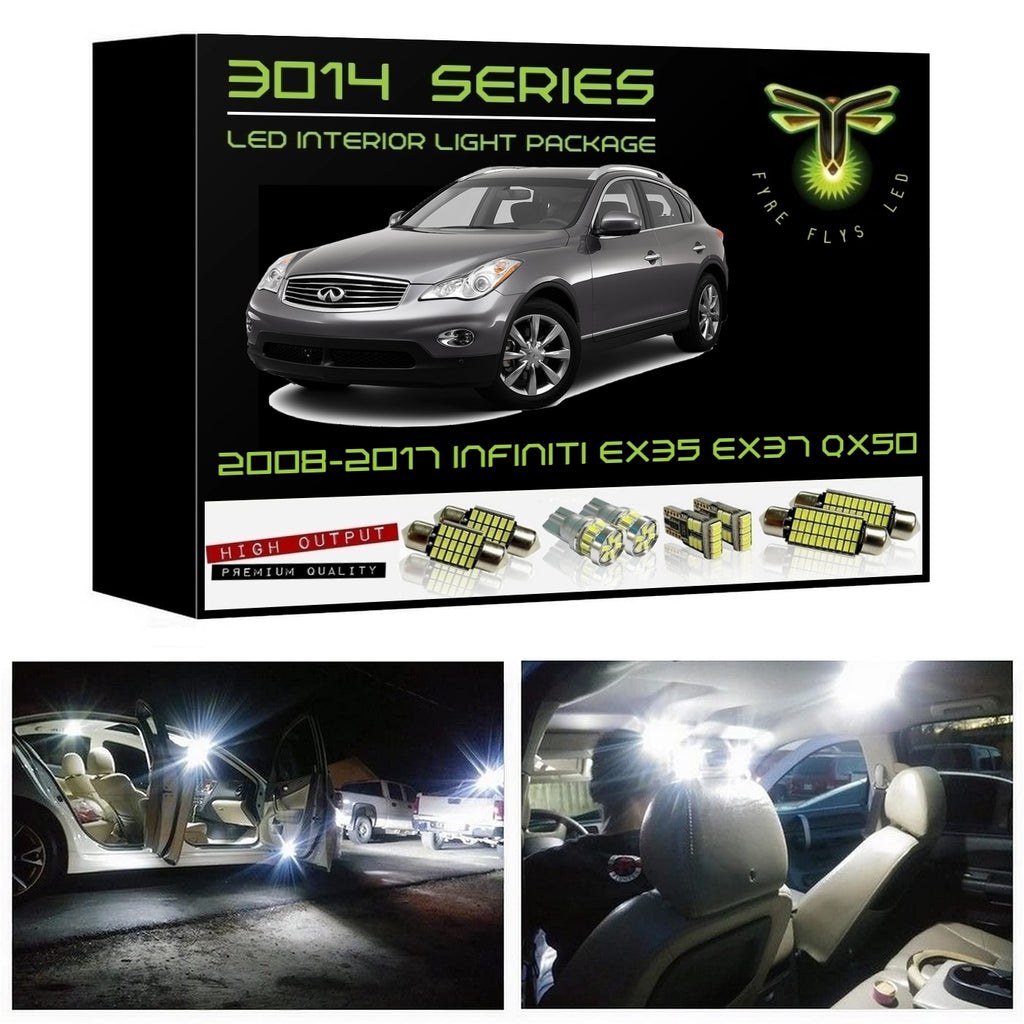2008-2017 Infiniti EX35 / EX37 / QX50 Super Bright LED interior light kit 3014 Series