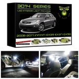2008-2017 Infiniti EX35 / EX37 / QX50 Super Bright LED interior light kit 3014 Series
