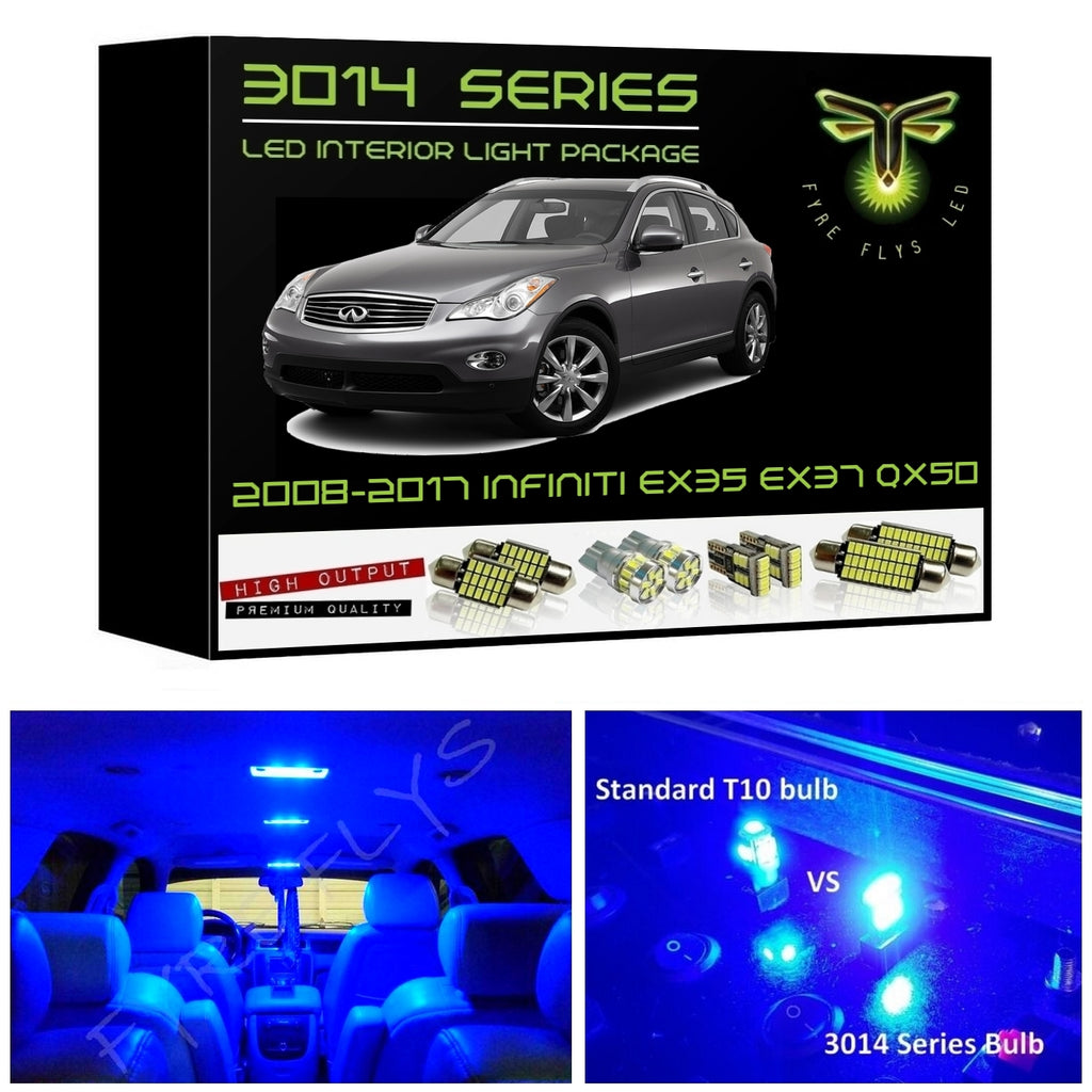 2008-2017 Infiniti EX35 / EX37 / QX50 Super Bright LED interior light kit 3014 Series