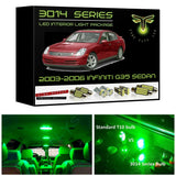 2003-2006 Infiniti G35 Sedan Super Bright 3014 Series LED interior light kit