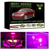 2003-2006 Infiniti G35 Sedan Super Bright 3014 Series LED interior light kit