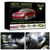 2003-2006 Infiniti G35 Sedan Super Bright 3014 Series LED interior light kit