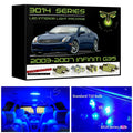 2003-2007 Infiniti G35 Coupe Super Bright 3014 Series LED interior light kit