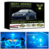2003-2007 Infiniti G35 Coupe Super Bright 3014 Series LED interior light kit