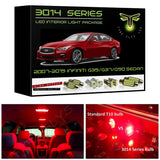 2007-2015 Infiniti G35/G37/Q50 Sedan Super Bright LED interior light kit 3014 Series
