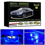 2008-2015 Infiniti G37/Q60 Coupe Super Bright 3014 Series LED interior light kit