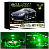 2008-2015 Infiniti G37/Q60 Coupe Super Bright 3014 Series LED interior light kit
