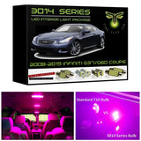 2008-2015 Infiniti G37/Q60 Coupe Super Bright 3014 Series LED interior light kit