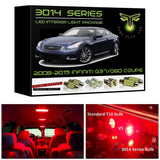 2008-2015 Infiniti G37/Q60 Coupe Super Bright 3014 Series LED interior light kit