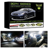 2008-2015 Infiniti G37/Q60 Coupe Super Bright 3014 Series LED interior light kit