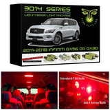 2011-2018 Infiniti QX56/QX80 Super Bright LED interior light kit 3014 Series