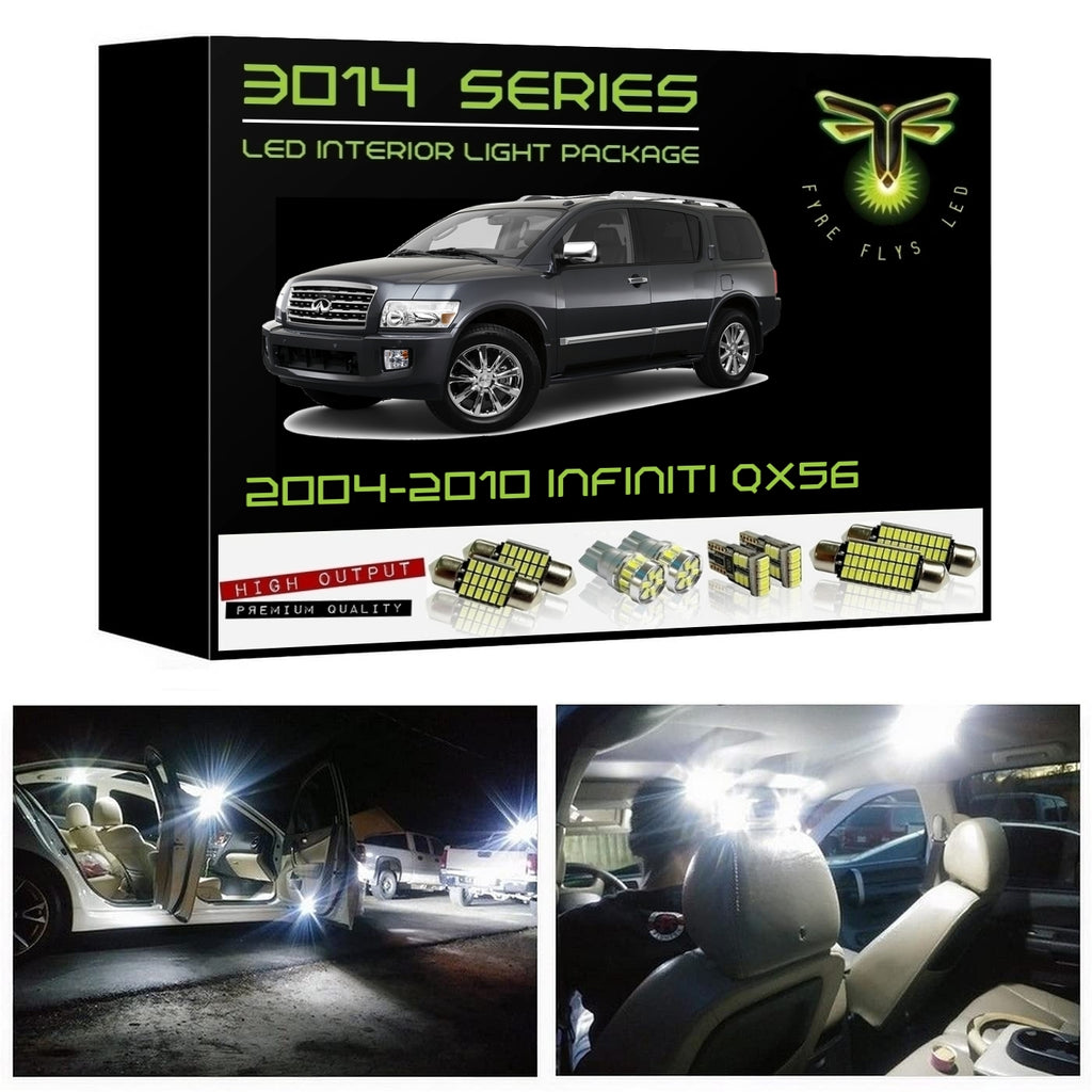 2004-2010 Infiniti QX56 Super Bright LED interior light kit 3014 Series