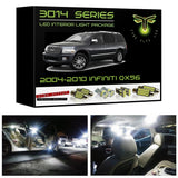 2004-2010 Infiniti QX56 Super Bright LED interior light kit 3014 Series