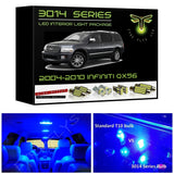 2004-2010 Infiniti QX56 Super Bright LED interior light kit 3014 Series