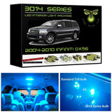 2004-2010 Infiniti QX56 Super Bright LED interior light kit 3014 Series