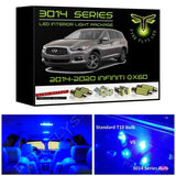 2014-2020 Infiniti QX60 Super Bright LED interior light kit 3014 Series