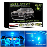2014-2020 Infiniti QX60 Super Bright LED interior light kit 3014 Series