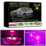 2014-2020 Infiniti QX60 Super Bright LED interior light kit 3014 Series