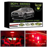 2014-2020 Infiniti QX60 Super Bright LED interior light kit 3014 Series