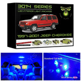 1997-2001 Jeep Cherokee XJ Super Bright 3014 Series LED interior light kit