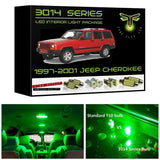 1997-2001 Jeep Cherokee XJ Super Bright 3014 Series LED interior light kit