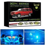 1997-2001 Jeep Cherokee XJ Super Bright 3014 Series LED interior light kit