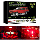 1997-2001 Jeep Cherokee XJ Super Bright 3014 Series LED interior light kit