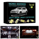 2014-2016 Jeep Compass LED interior light kit 3014 Series