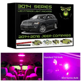 2014-2016 Jeep Compass Ultra Bright 3014 Series LED interior light kit