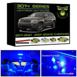 2011-2021 Jeep Grand Cherokee Super Bright 3014 Series LED interior light kit
