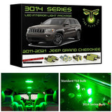 2011-2021 Jeep Grand Cherokee Super Bright 3014 Series LED interior light kit