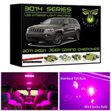 2011-2021 Jeep Grand Cherokee Super Bright 3014 Series LED interior light kit