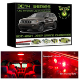 2011-2021 Jeep Grand Cherokee Super Bright 3014 Series LED interior light kit